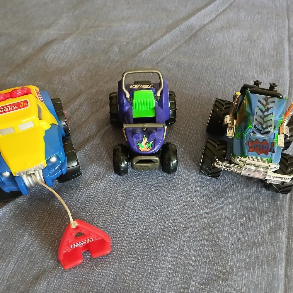 Monster Trucks x 2 + Tonka Truck Used
